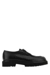 Max Mara Track Lace-up Flat In Black