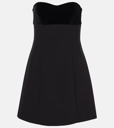 MAX MARA TRANI STRAPLESS COTTON MINIDRESS