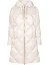 Max Mara Trefe Parka In White