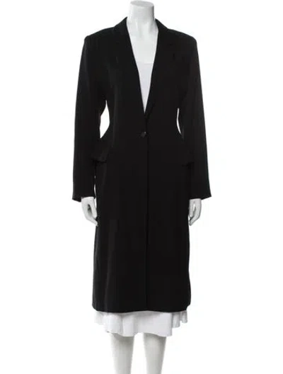 Pre-owned Max Mara Trench Coat In Black