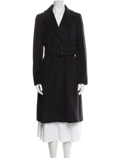 Pre-owned Max Mara Trench Coat In Black