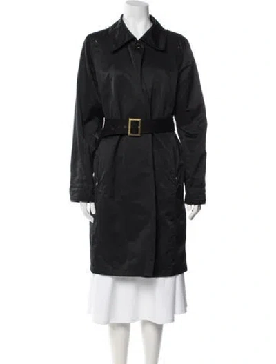 Pre-owned Max Mara Trench Coat In Black