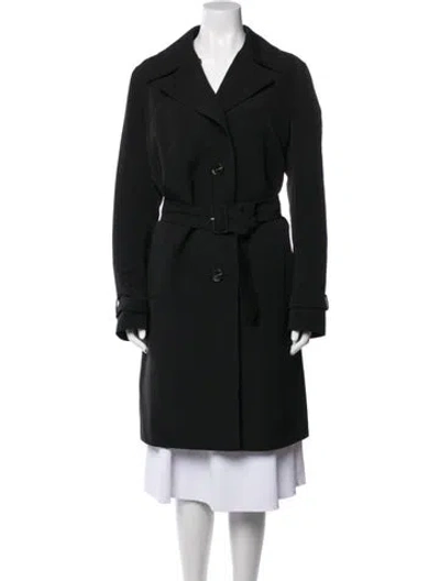 Pre-owned Max Mara Trench Coat In Black