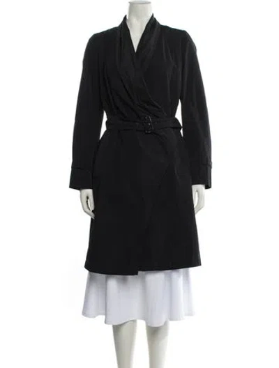 Pre-owned Max Mara Trench Coat In Blue