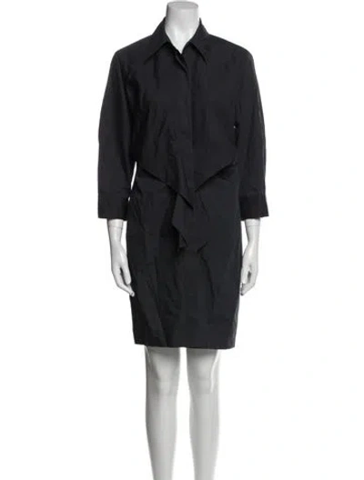 Pre-owned Max Mara Trench Coat In Blue