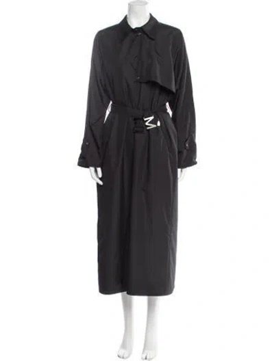 Pre-owned Max Mara Trench Coat In Blue