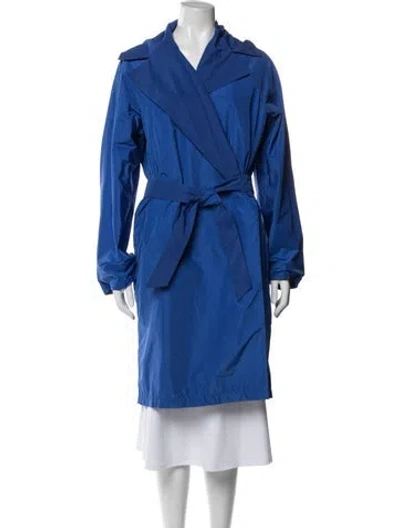 Pre-owned Max Mara Trench Coat In Blue