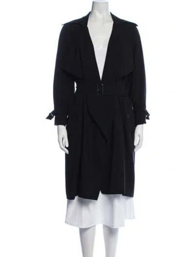 Pre-owned Max Mara Trench Coat In Blue