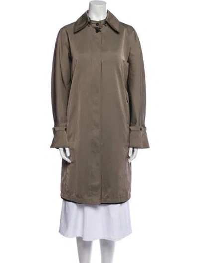 Pre-owned Max Mara Trench Coat In Brown