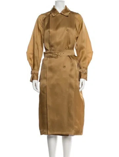 Pre-owned Max Mara Trench Coat In Brown