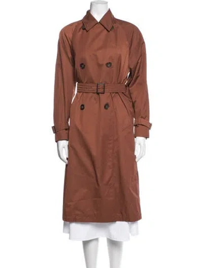 Pre-owned Max Mara Trench Coat In Brown
