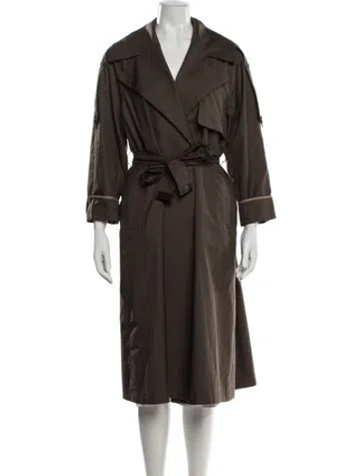 Pre-owned Max Mara Trench Coat In Brown