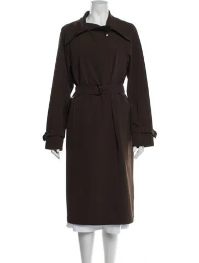 Pre-owned Max Mara Trench Coat In Brown