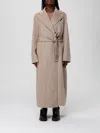 Max Mara Long Cashmere Coat In Neutral