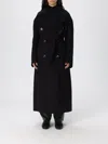 Max Mara Trench Coat  Woman Color Black In Black