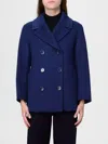 Max Mara Trench Coat  Woman Color Blue In Blue