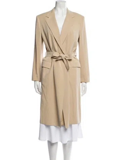 Pre-owned Max Mara Trench Coat In Neutral