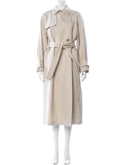 Pre-owned Max Mara Trench Coat In Neutral