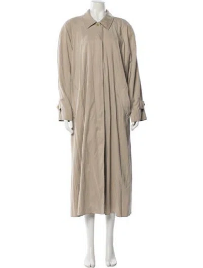 Pre-owned Max Mara Trench Coat In Neutral