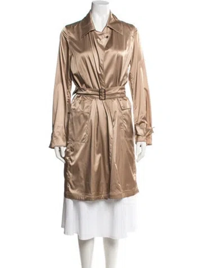 Pre-owned Max Mara Trench Coat In Neutrals