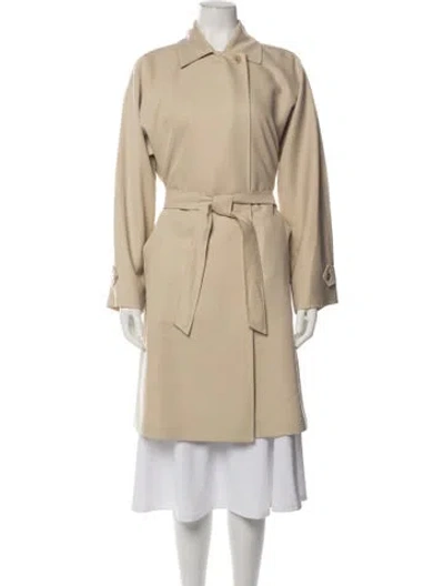 Pre-owned Max Mara Trench Coat In Neutrals