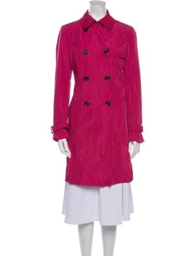 Pre-owned Max Mara Trench Coat In Pink