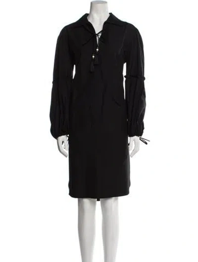 Pre-owned Max Mara Trench Coat W/ Tags In Black