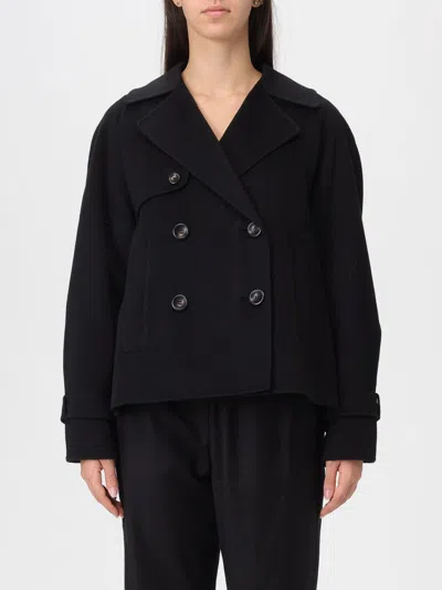 Max Mara Trench Coat Woman  Studio In Black