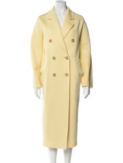 Pre-owned Max Mara Trench Coat In Yellow
