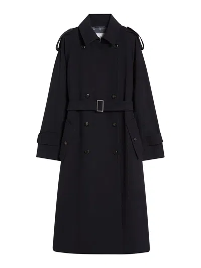 Max Mara Certo Double-breasted Trench Coat In Black
