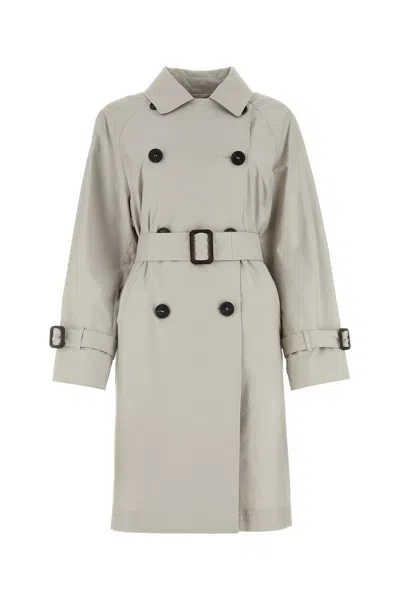 Max Mara Trench Titrench-40 Nd  Female In Grey