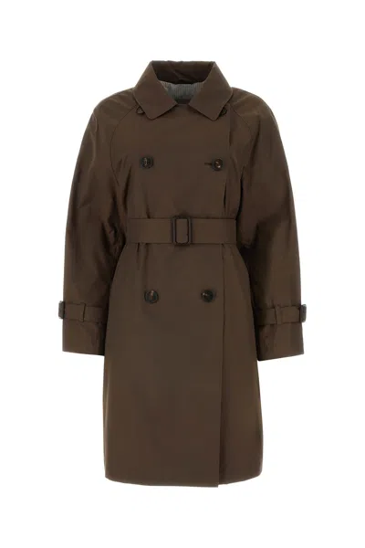 Max Mara Trench Titrench-38 Nd  Female In Burgundy