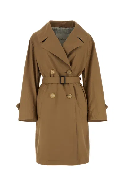 Max Mara Trench Vtrench-38 Nd  Female In Brown