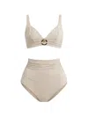 Max Mara Triangle-cup Bikini Top In Neutral