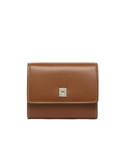 Max Mara Tri-fold Wallet In Amber Brown