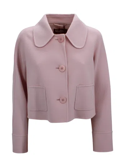 Max Mara Trionfo Wool Jacket By  Studio In Pink