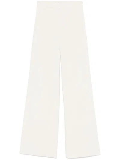 Max Mara Tritone Trousers In White
