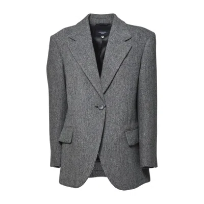 Max Mara Tronto Blazer In Gray