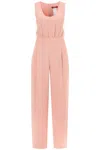 Max Mara Wide-leg Pants Jumpsuit In Pink