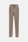 Max Mara Dove Grey Cashmere Trousers In Brown