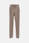 Max Mara Dove Grey Cashmere Trousers In Brown