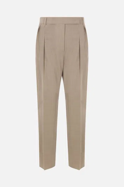 Max Mara Trousers In Beige
