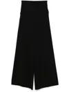 Max Mara Stretch Wool Pants In Black