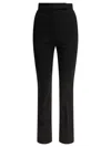 Max Mara Tailored Slim Fit Trousers Pockets Belt Loops In Black
