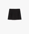 Max Mara Giugno Wool-blend Shorts In Black