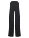Max Mara Satire Trousers In Wool Gabardine In Black