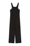 Max Mara Cady Dungaree Jumpsuit In Black