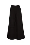 Max Mara Navigli Cotton Trousers In Black