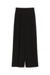 Max Mara Stretch Wool Pants In Black
