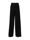 Max Mara High-rise Cady Wide-leg Pants In Black